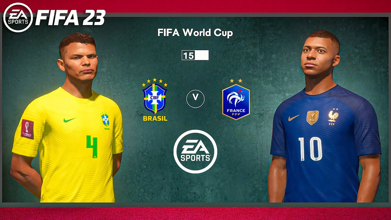 FIFA 23 - Brazil Vs France - World Cup Qatar 2022 - Gameplay 