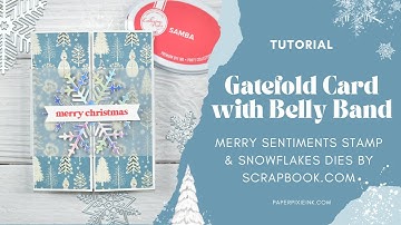 EASY Gatefold Holiday Card with Belly Band Tutorial