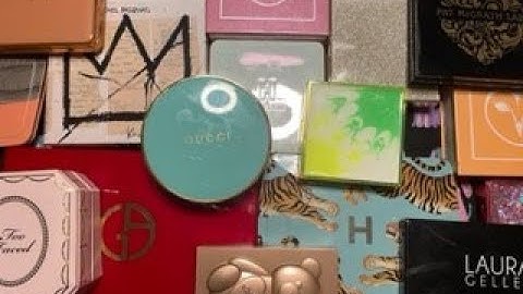 Highlighter, Bronzer and Face Palette Collection and Mini-Declutter (with swatches) 2022