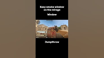 Easy smoke window on the mirage #cs2 #csgo #wtfcsgo #cs2clips #counterstrike #csgomoments
