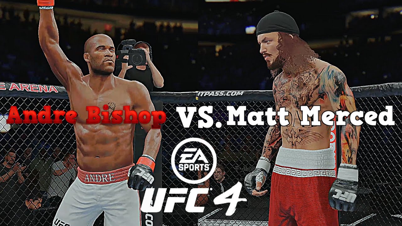 Andre Bishop Vs. Matt Merced : UFC 4 Gameplay (Legendary AI Vs AI) (PS5) (G.O.A.T.S. Vs Merced)