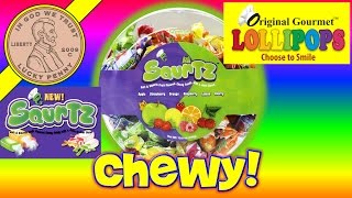Squrtz Soft Chewy Candy With Juicy Centers! Fruity Flavors Original Gourmet Lollipops Candy Tasting screenshot 4
