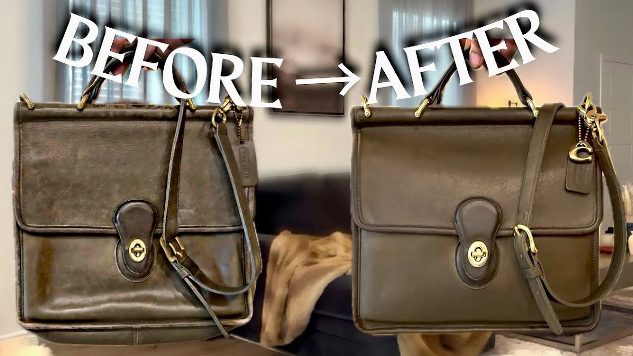 How I Clean a Green Rare Vintage Coach Willis Bag #9927 | Leather How I Clean a Green Rare Vintage Coach Willis Bag #9927 | Leather
