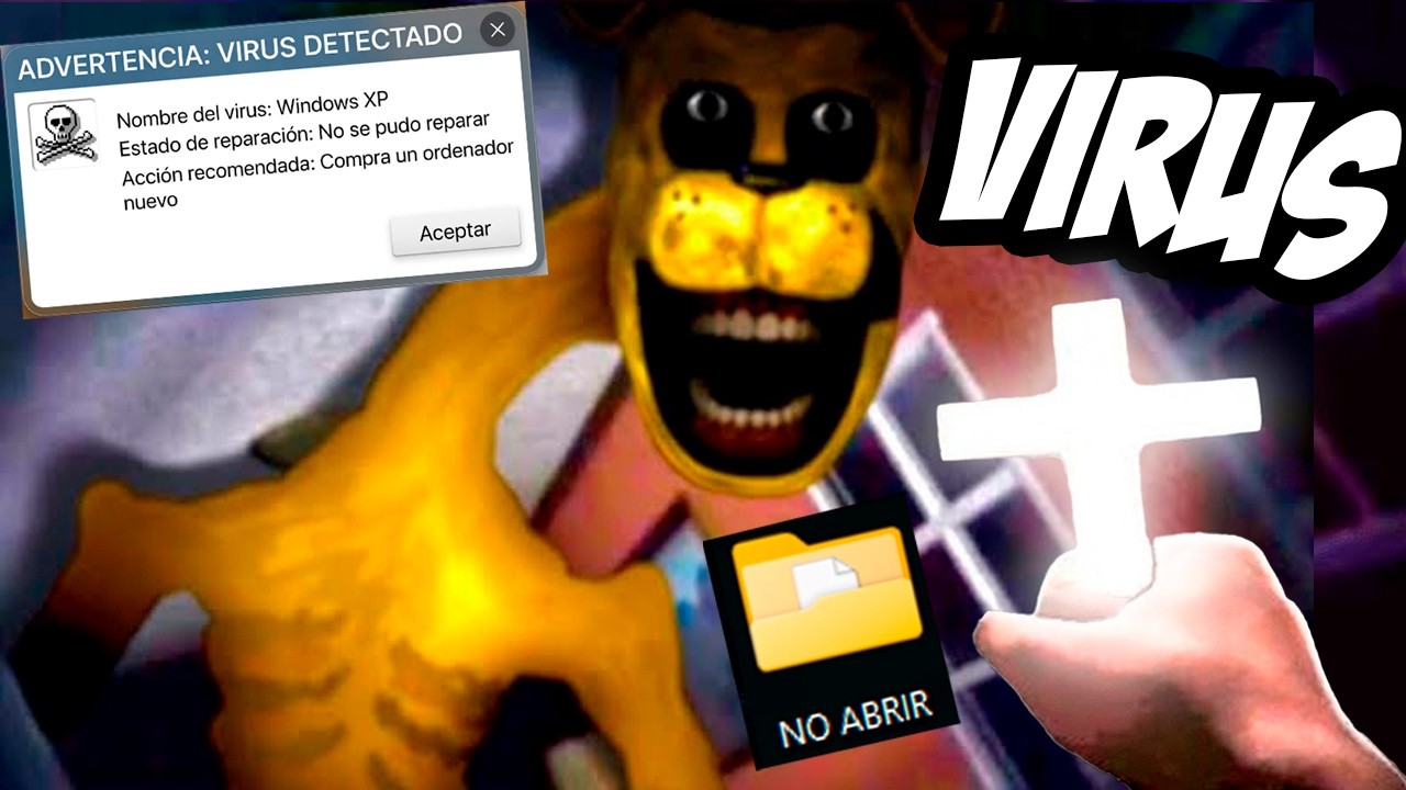 jugué a TODOS los JUEGOS de FNAF con VIRUS... #2 🥀
