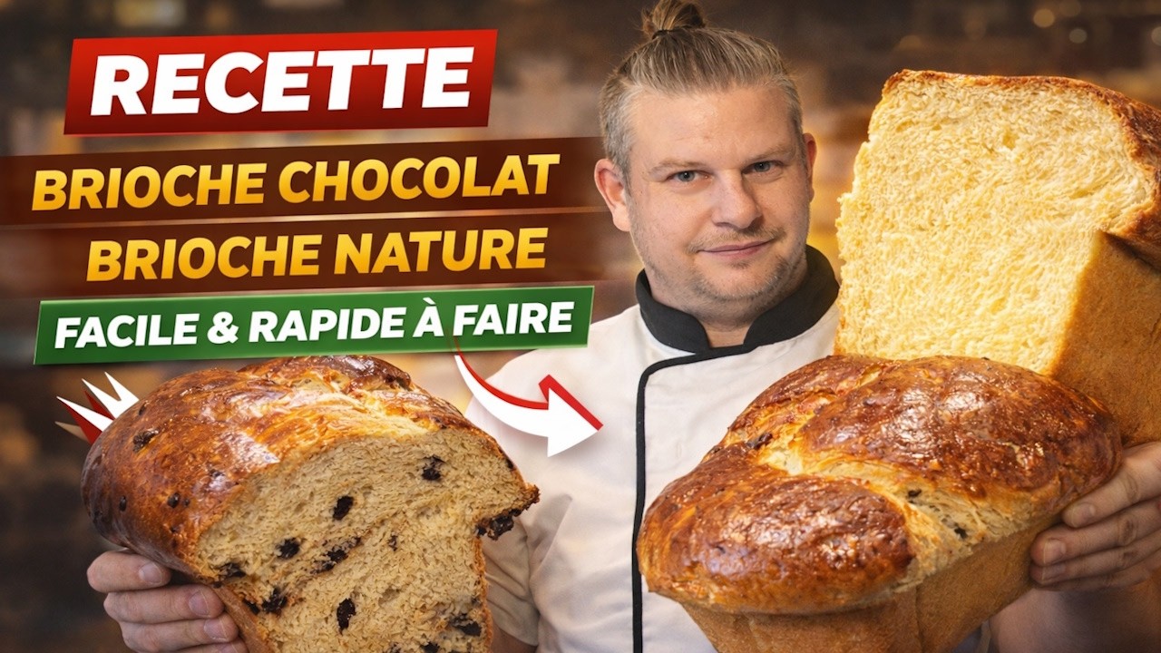 LA MEILLEURE BRIOCHE MAISON Comme Chez le Boulange😍 Moelleuse & Ultra Facile (Chocolat + Nature)
