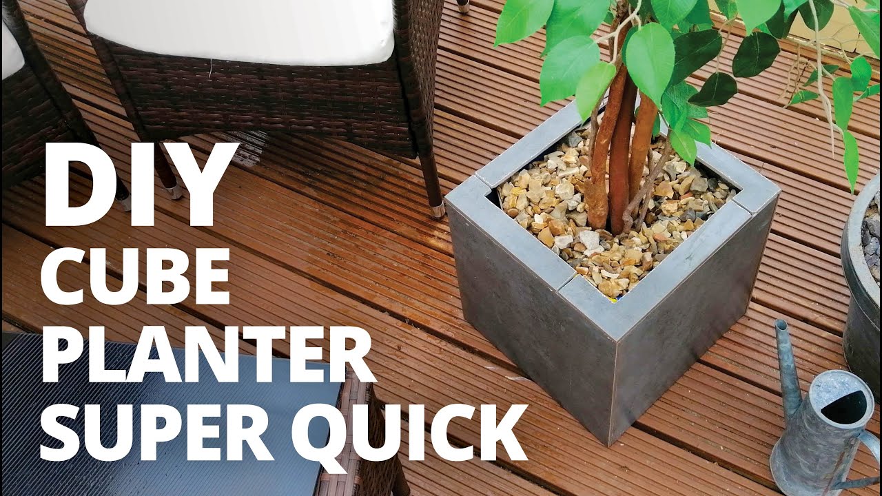 HOW TO MAKE A PLANTER FROM TILES, LARGE PLANTER HOME MADE DIY YouTube