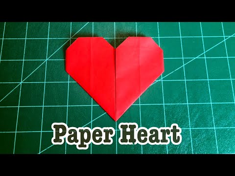 สอนวิธีพับหัวใจกระดาษง่ายๆ ง่ายกว่าเดิม | How to make a paper heart (easy)