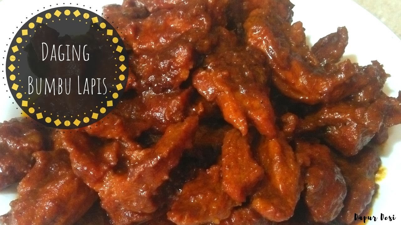 Resep Daging Bumbu Lapis Khas Jawa Timur - YouTube