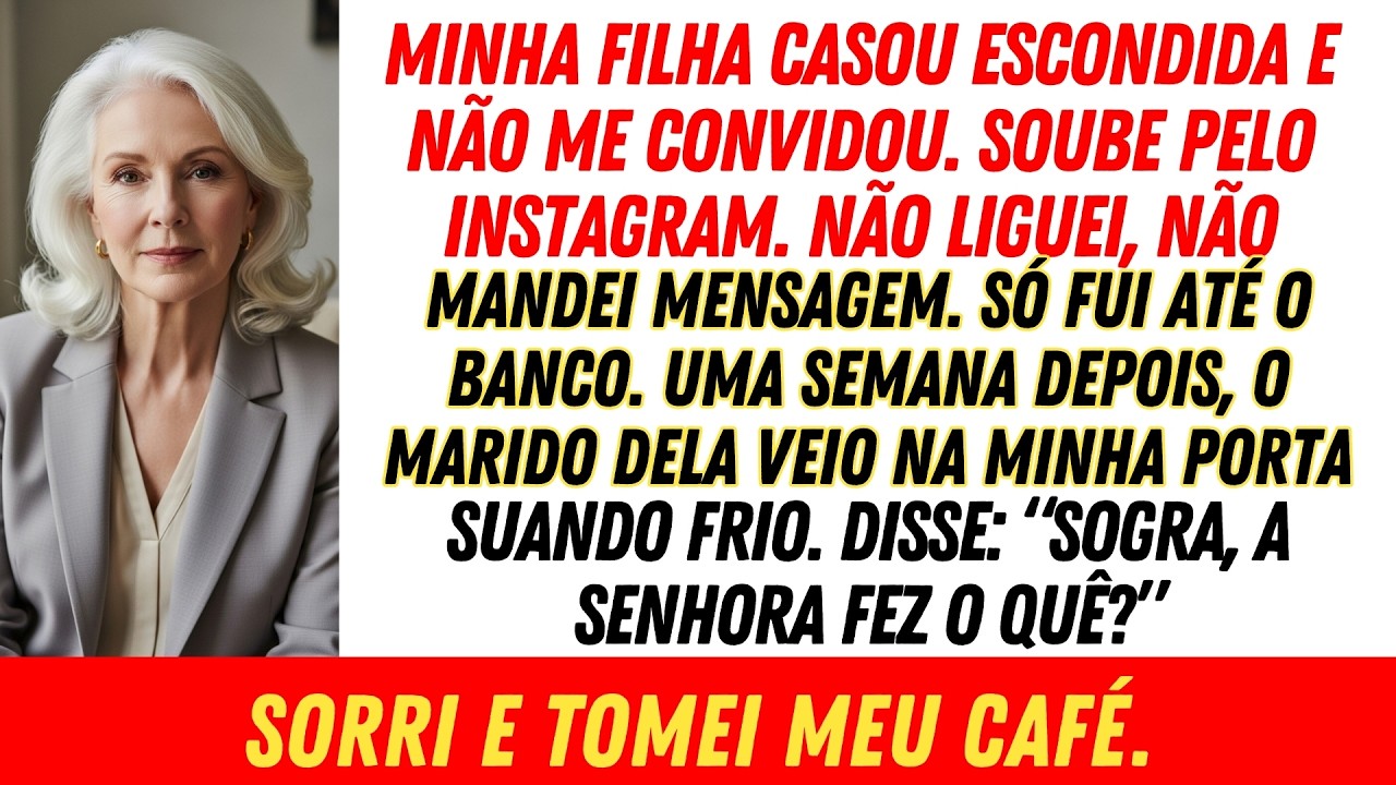 Minha filha casou e não me convidou — uma semana depois o marido veio suando frio...