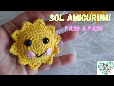 ⛅Sol amigurumi paso a paso/Amigurumi sun step by step