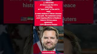 🚨 JD Vance: Iran Can Reset Ties with US#breakingnews #middleeast #youtubeshorts #usa #iran