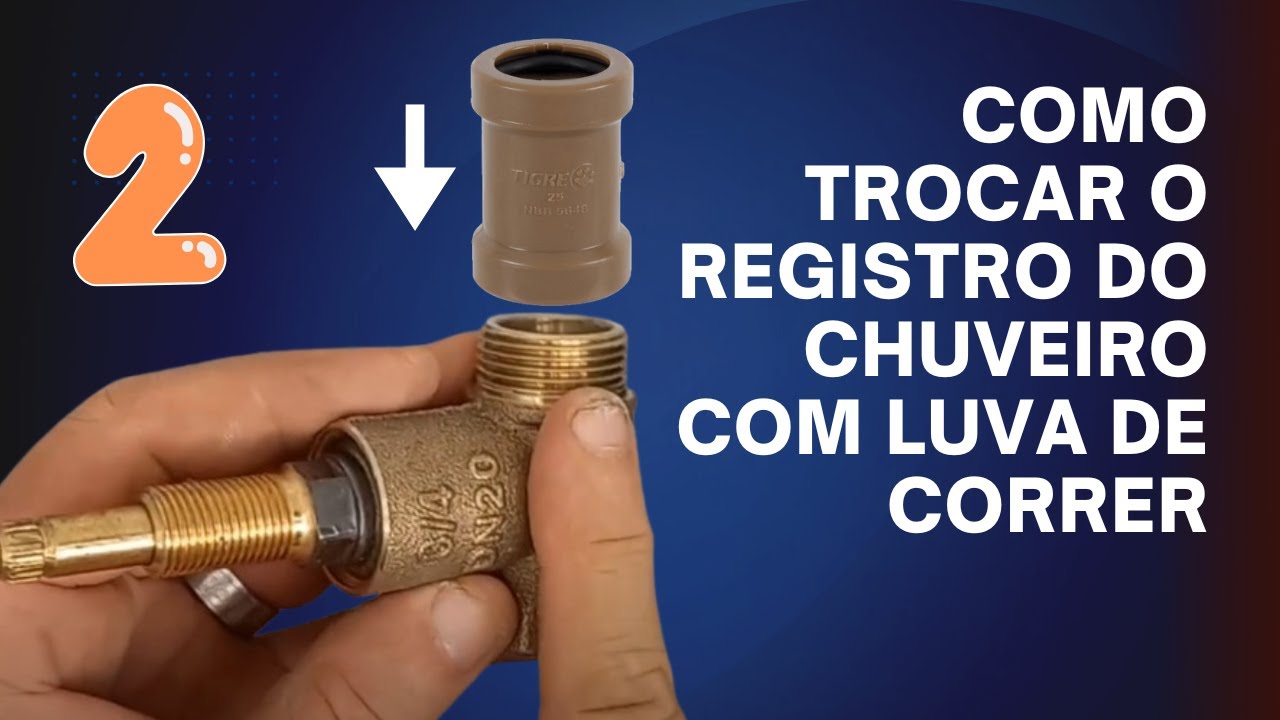 Troca do Registro do CHUVEIRO com LUVA DE CORRER - Parte 2 de 2