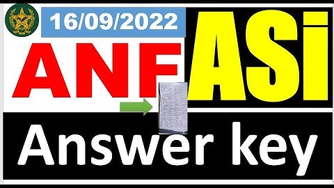 ANF ASI Complete solved Paper held on  16 09 2022