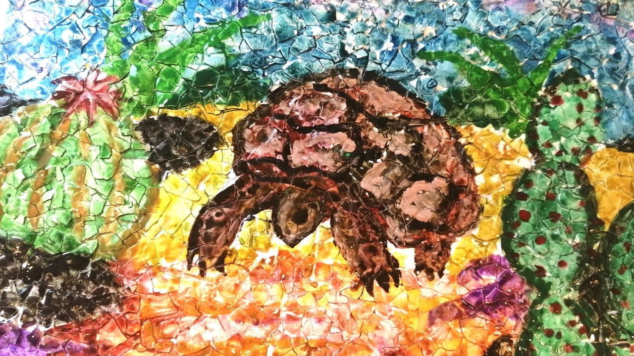 Eggshell Mosaic Painting Tutorial YouTube