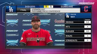 052725 - LAD vs CLE - Postgame Media Availability