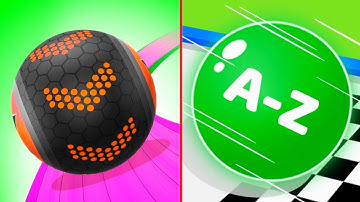 Going Ball vs A - Z Run  Android iOS Gameplay | Walkthrough , Ball Colour Run  New Update part : 274