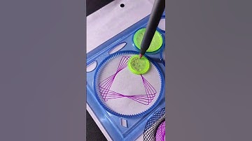 How many rotation did the pen make in total??? #spirograph #youtubeshorts #diy #trending #okeyornot