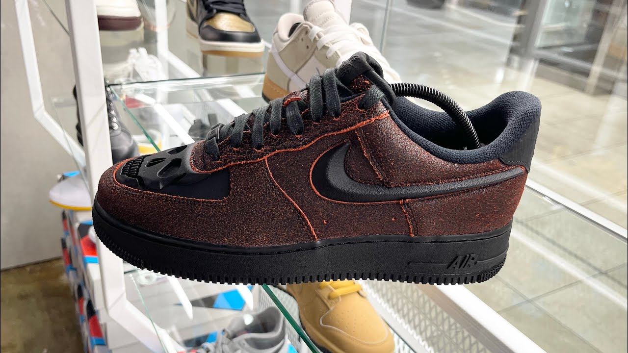 Nike Air Force 1 Low Retro “Halloween Skull” - Style Code: HV2016