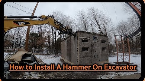 How to Hook up Hammer On Caterpillar Mini Excavator