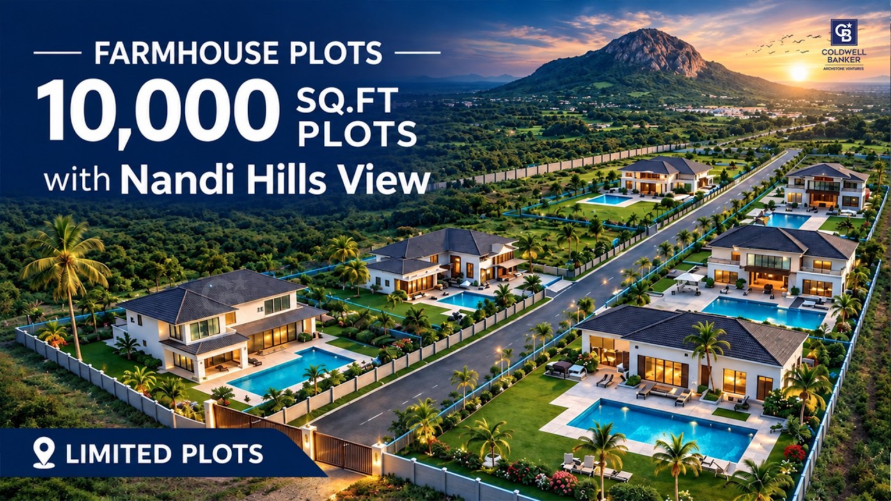 Nandi Hills View Farmhouse Plots for Sale | 10,000 Sq.ft Plots | North Bangalore