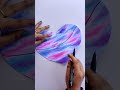 Evening sky in Watercolor / heart / easy / tutorial