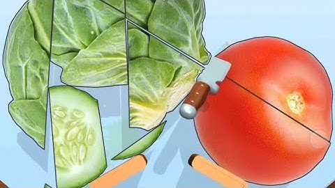 Slice it! Level 250-60 | Very satisfying and Relaxing ASMR delicious Fruit cutting Shake Making Game