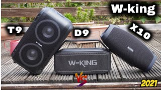 W-king T9 Vs X10 Vs D9  | Sound &amp; BASS Test |  Wireless Speakers
