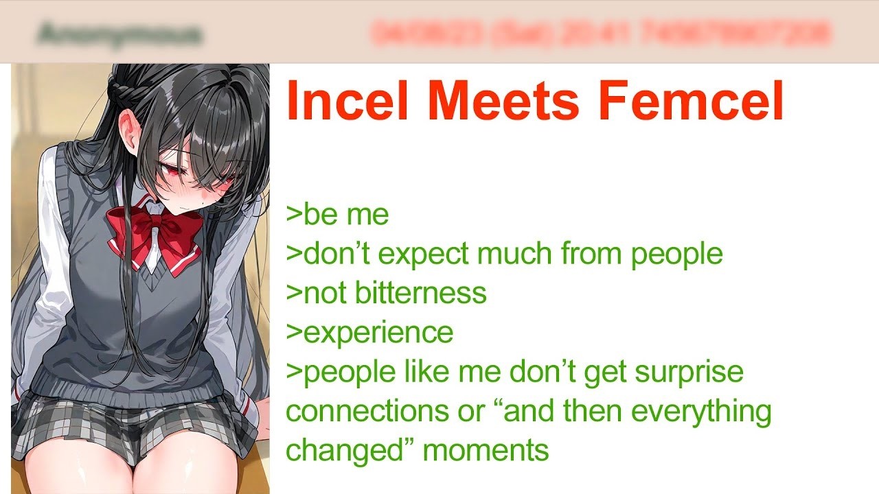 Incel Femcel Incel Meets Femcel 4Chan Greentext Stories - YouTube
