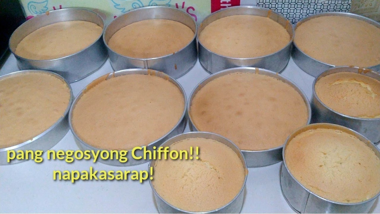 Ready go to ... https://youtu.be/BfhfianFuZk [ Try this Chiffon cake recipe! masarap itong gamitin sa mga customize cakes na mura ang presyohan!]