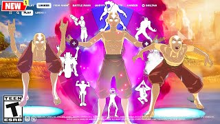 Avatar State Aang Fortnite X Avatar Doing All Built-In Emotes And Funny Dances 