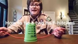 Dan Beard Council, BSA - Scouting At Home - Day 14 - Two Half Hitches Knot