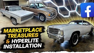 Facebook Marketplace TREASURES & Hyperlite Shop Lights Installation Begins!