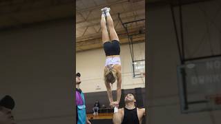 I Told Nick This Would Be My Last Try And We Hit It #Badtechnique #Sportshorts #Acro #Cheer #Workout