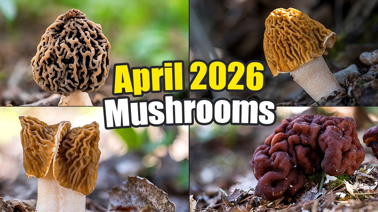 Mushrooms I Found in April 2026 - Spring Mushrooms Foraging