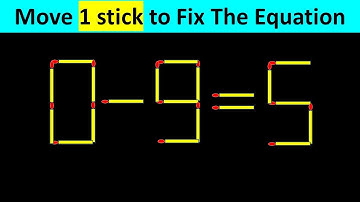 Matchstick Puzzle - Move 1 Stick To Fix The Equation #matchstickpuzzle #simplylogical