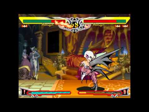 PS3 ヴァンパイアセイヴァー　ランクマ　１(モリガンｖｓモリガン)