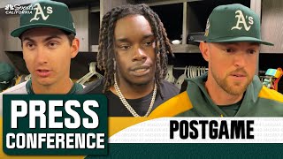 Tyler Soderstrom, Lawrence Butler, and more react to Athletics' win vs. White Sox | NBCS CA