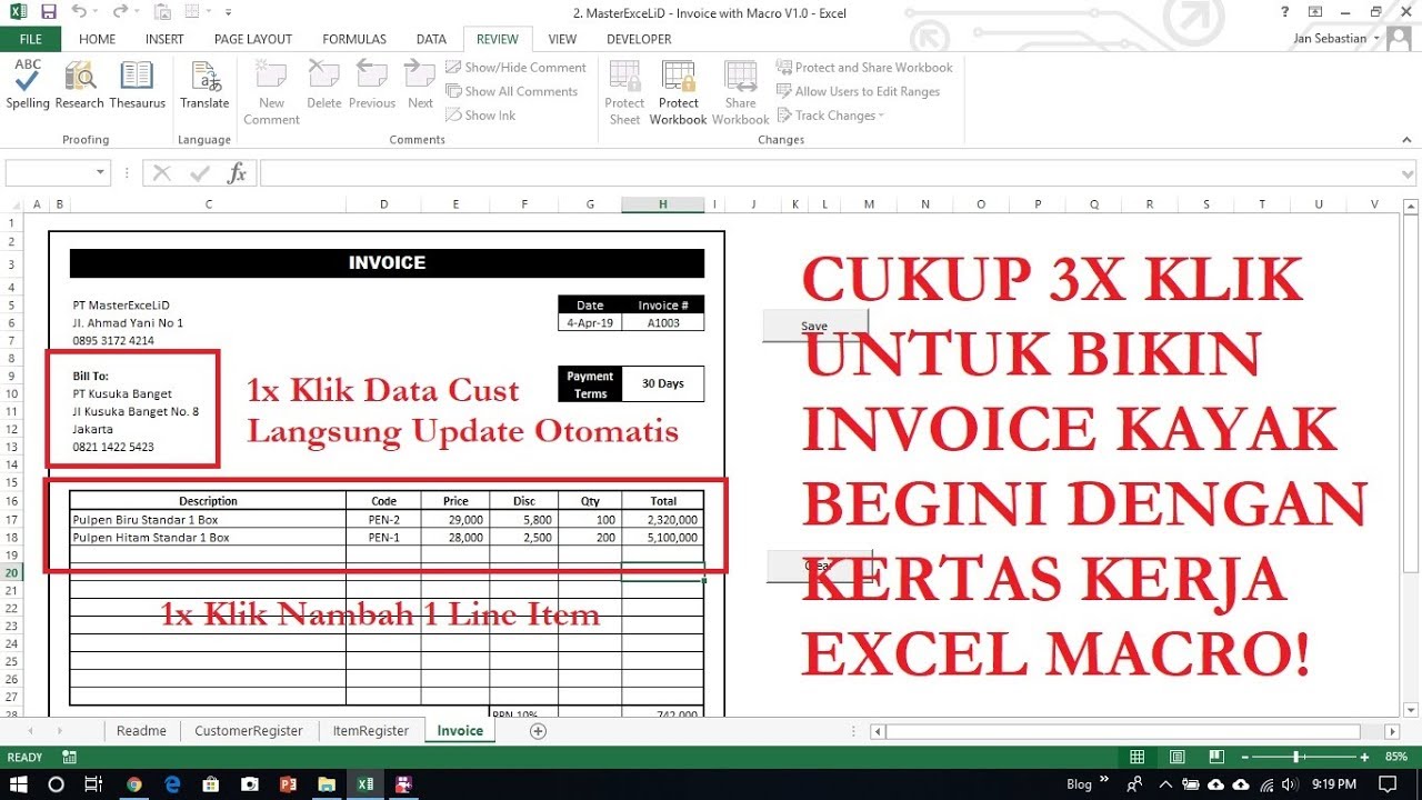 Buat Surat Pakai Excel