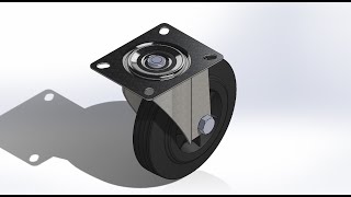 Swivel Caster 125 Rubber Wheel