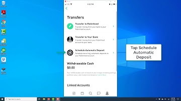 Cancel Automatic Deposits in Robinhood App