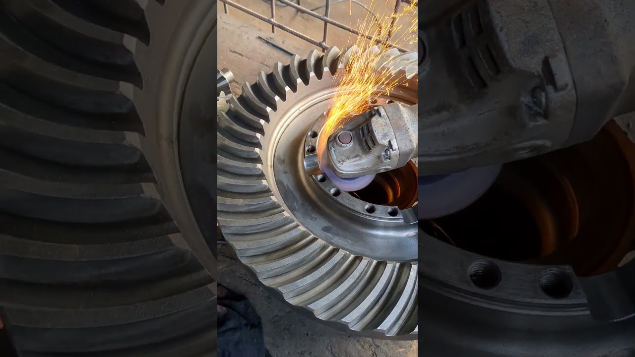 Crown pinion finishing #lathemachine #industrialmachinery #machine #machineshop #machinetools