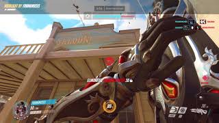 Overwatch: Widowmaker  D'Va Falling HEADSHOT!!!