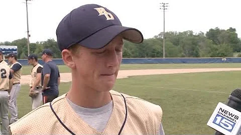 Dominic Garrett of Bishop Dwenger baseball full in...