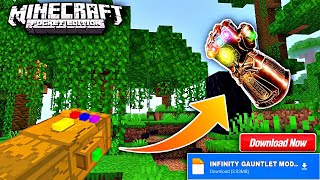 INFINITY GAUNTLET MOD FOR MINECRAFT PE 1.18+ | THANOS MOD FOR MINECRAFT PE | MCPE MODS screenshot 4
