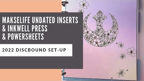 MakseLife Undated 6 Month and Daily A5 Inserts & Inkwell Press (with Powersheets) Discbound Set-up