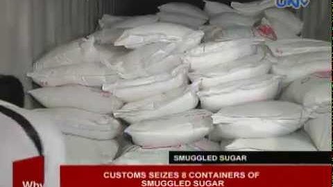 Customs seizes 8 containers of smuggled sugar