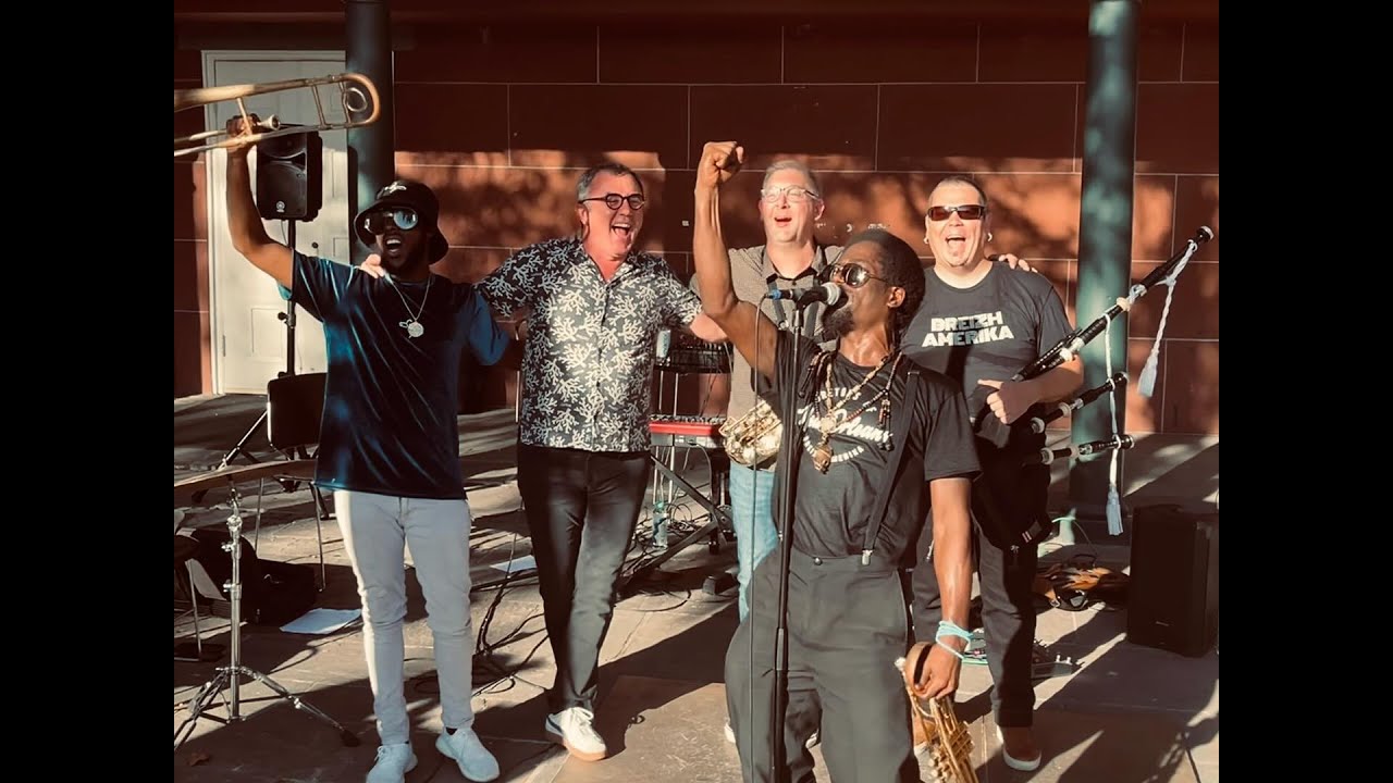 Breizh Amerika Collective performing at the New Orleans Jazz Museum