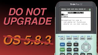 Do Not Update Your TI-84 Plus CE! TI BANS Assembly Games and Programs... Again