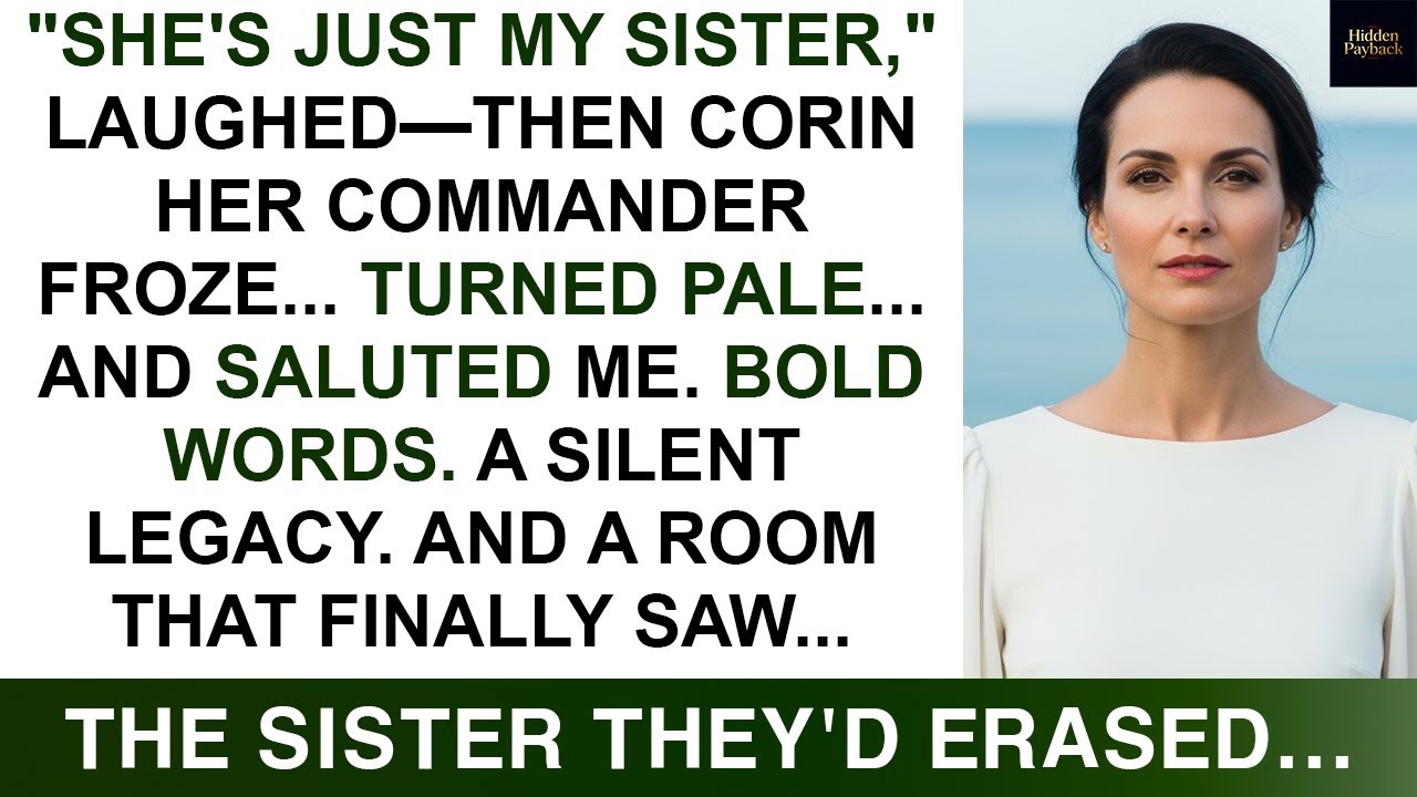My Sister Mocked Me In Front Of Everyone — Then Her Commander Saluted Me