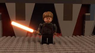 Darth Vader Vs An Orange Lightsaber (Lego Stop Motion Test)